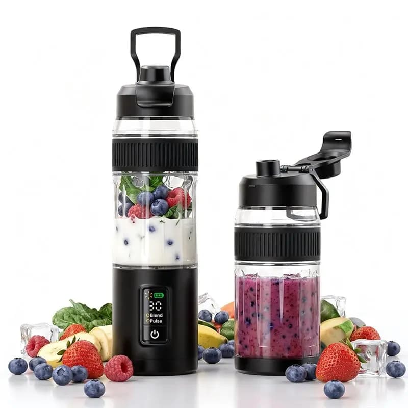 KEOL-Upgrade 600 ML Portable Smoothie Blender Rechargeable Personal Blende Contains Both Automatic And Pulse Functions