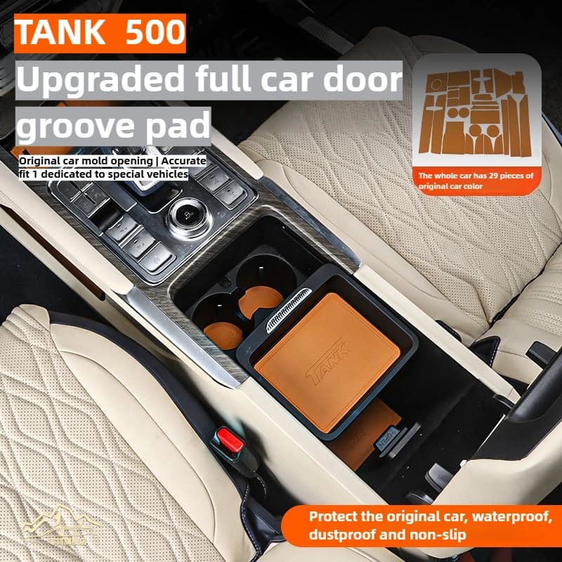 For GWM Tank 500 Door Slot Mats, Door Groove Mats, Anti-Slip Interior Accessories, Interior Accessories, For Tank 500