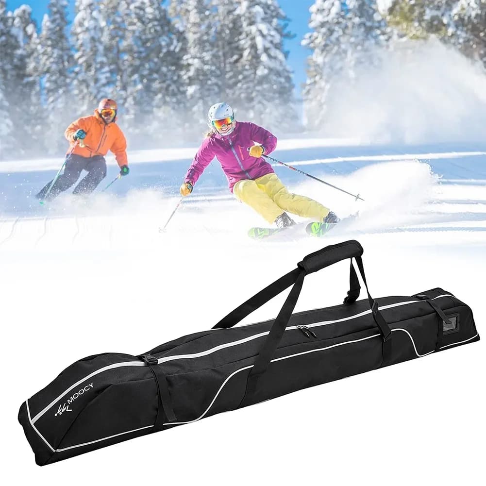 Borsa da Sci Regolabile per Attrezzatura da Sci e Snowboard, Borsa da Viaggio Impermeabile con Manico per Accessori da Snowboard, Occhiali e Guanti