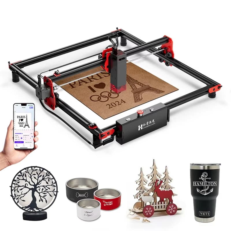 Mini macchina per incisione laser portatile 3d piccola fai da te per metallo, pelle, vetro, gioielli, legno, cristallo, acrilico, pelle, plastica