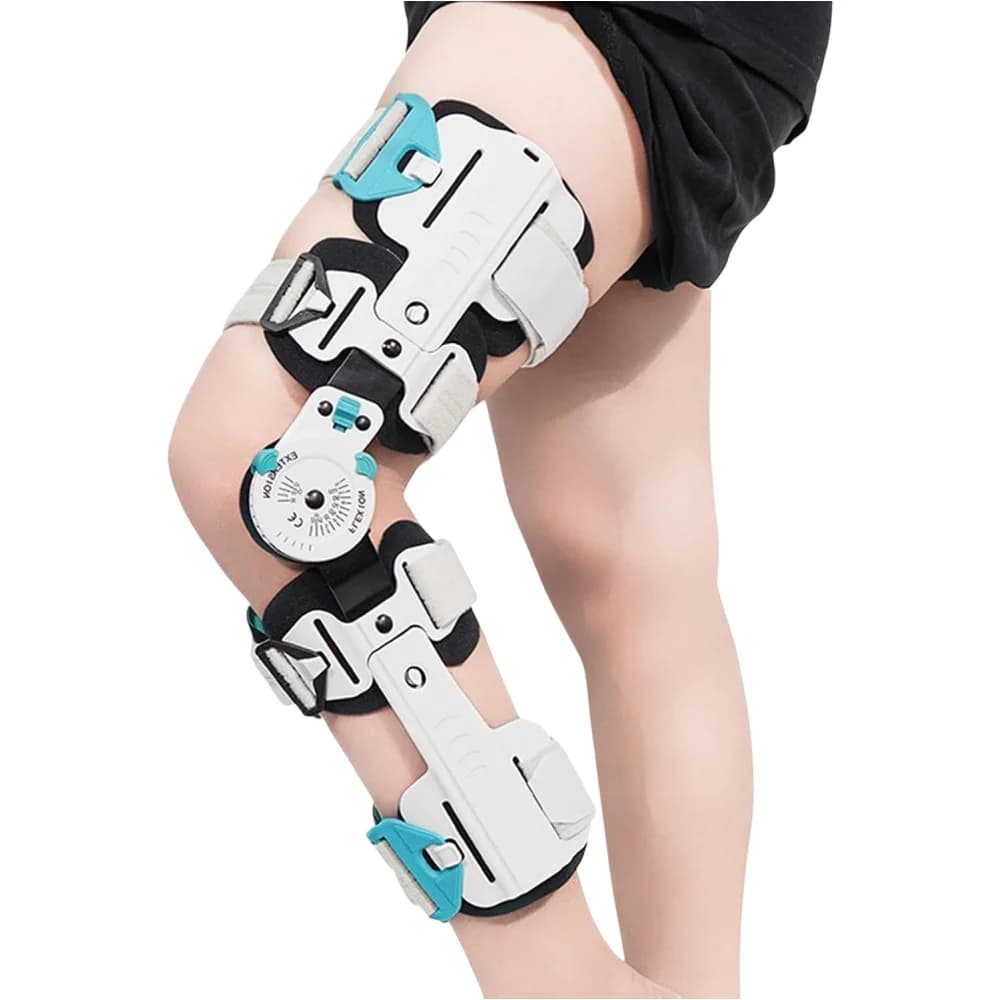 Knee Brace for Women Men Hinged Knee Brace with Side Stabilizers Adjustable Knee Support for Arthritis Pain,Injury Recovery