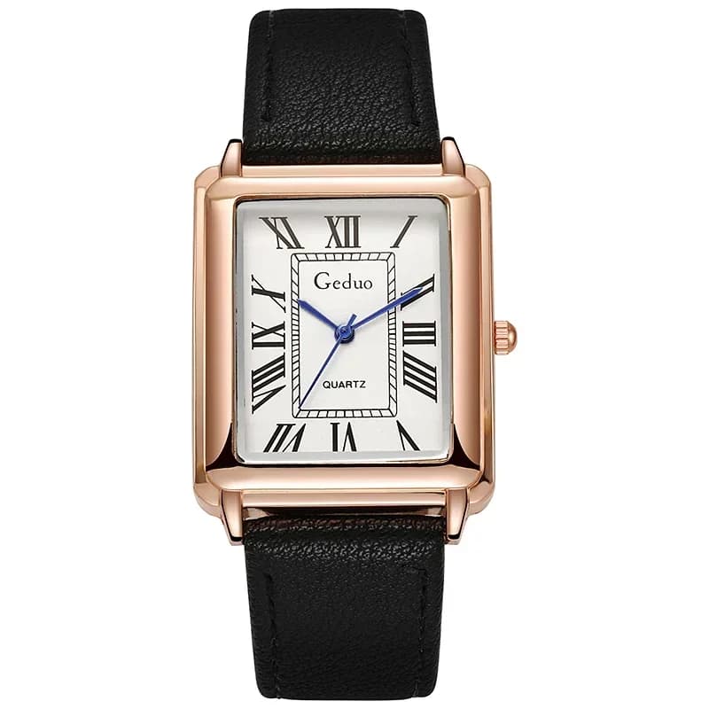 Nuovo Orologio da Polso di Lusso alla Moda con Quadrante Rettangolare, Movimento al Quarzo, Cinturino in Pelle, Casual, Relogio Masculino, Uhren Herren, Reloj