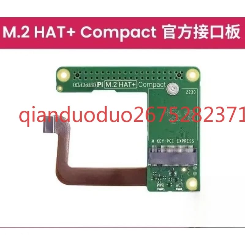 Kit PCIe NVMe M.2 HAT Official Expansion Card + SSD Compact for Raspberry Pi 5