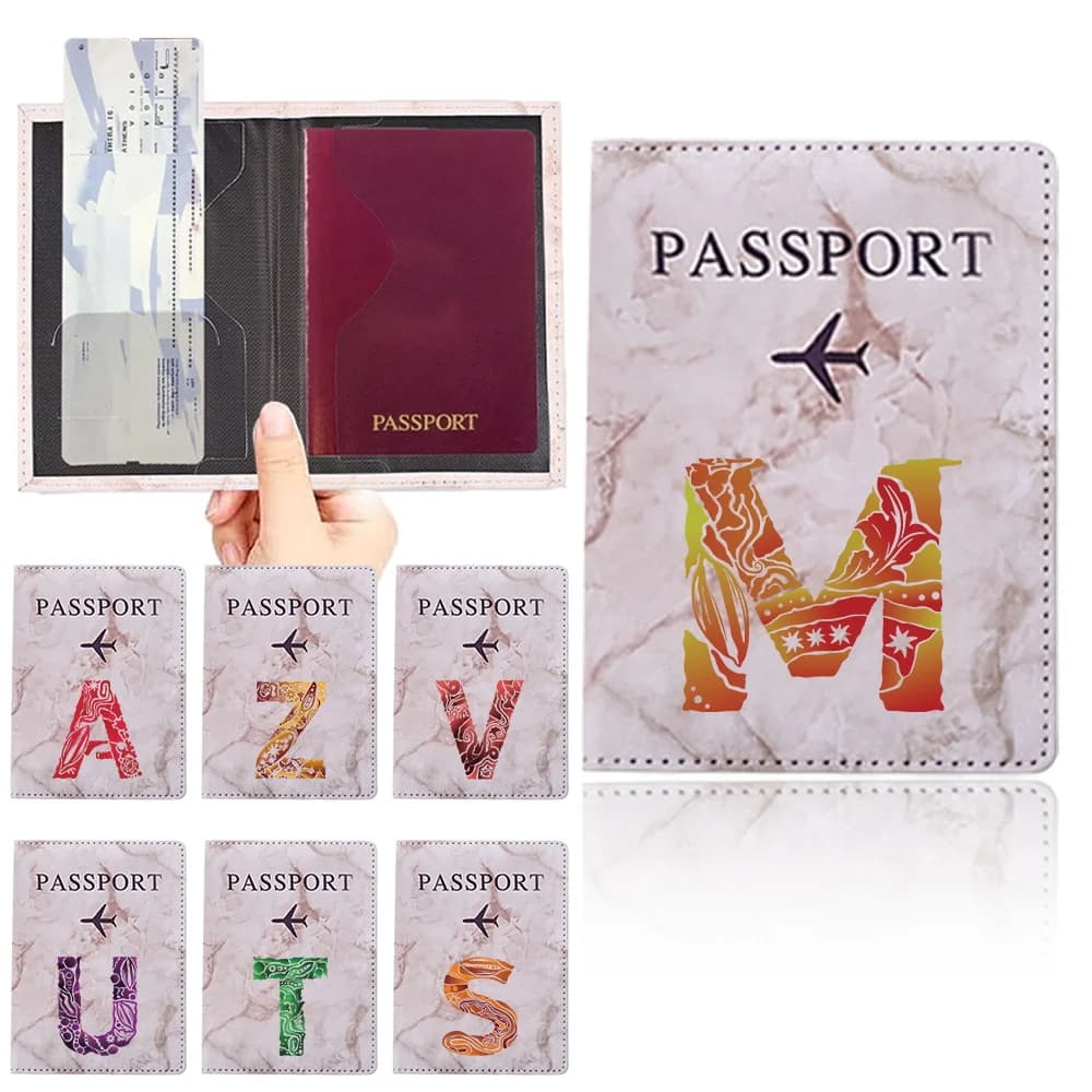 Set Portadocumenti da Viaggio, Portafoglio Elegante con Incisione Personalizzata, Unisex, Multifunzione, Porta Passaporto e Biglietti Aerei, Accessori da Viaggio Essenziali
