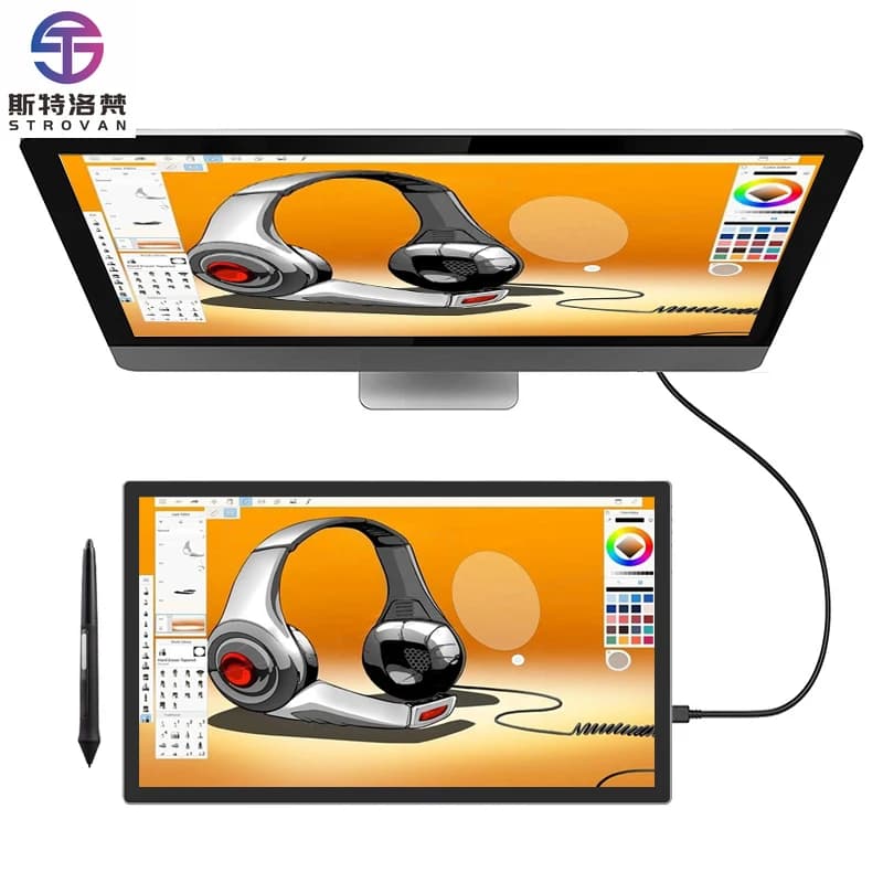 Tavoletta grafica 4K da 21,5 pollici che disegna tavoletta grafica dal design professionale con penna digitale intelligente per schermo