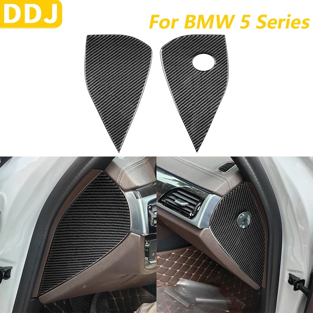 For BMW Series 5 G30 G31 G38 2017-2023 Carbon Fiber Tool Front Slot Impact Panel Trim Covering Auto Adhesive Accessories