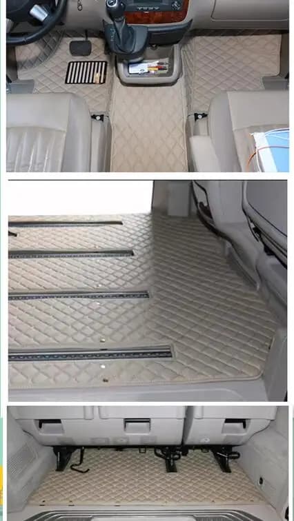 Tappetini per auto speciali personalizzati + tappetino per bagagliaio per Mercedes Benz Viano W639 2022-2003 Tappeti impermeabili a 6 posti per Viano 2009