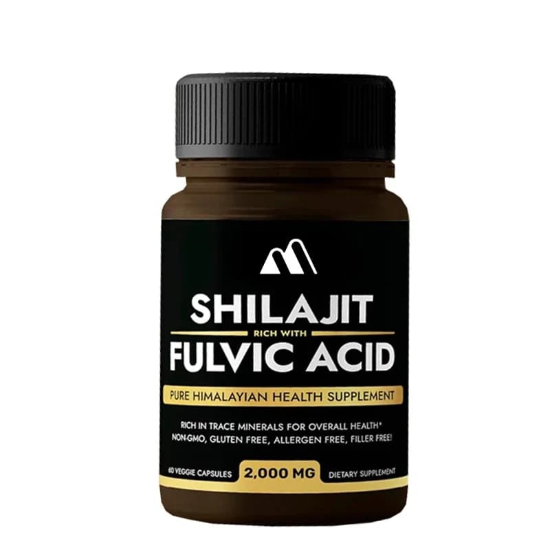 Shilajit Men's And Women's Supplements, Natural Shilajit Capsules, Rich Vitamin Acid Supplements || Rich In Trace Minerals