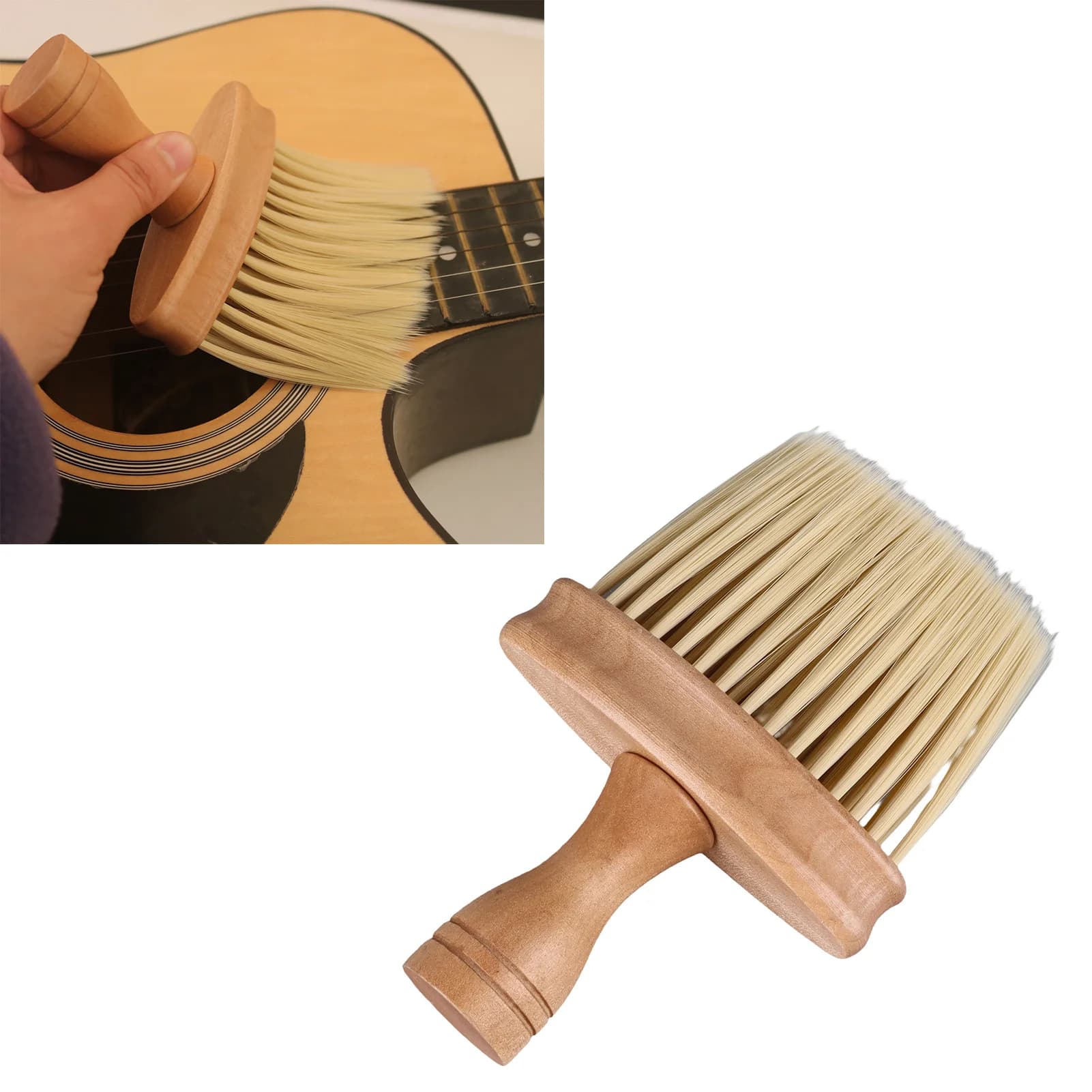 Spazzola per la Pulizia degli Strumenti Musicali, Strumento per la Rimozione della Polvere per Chitarra, Pianoforte, Batteria, Ukulele