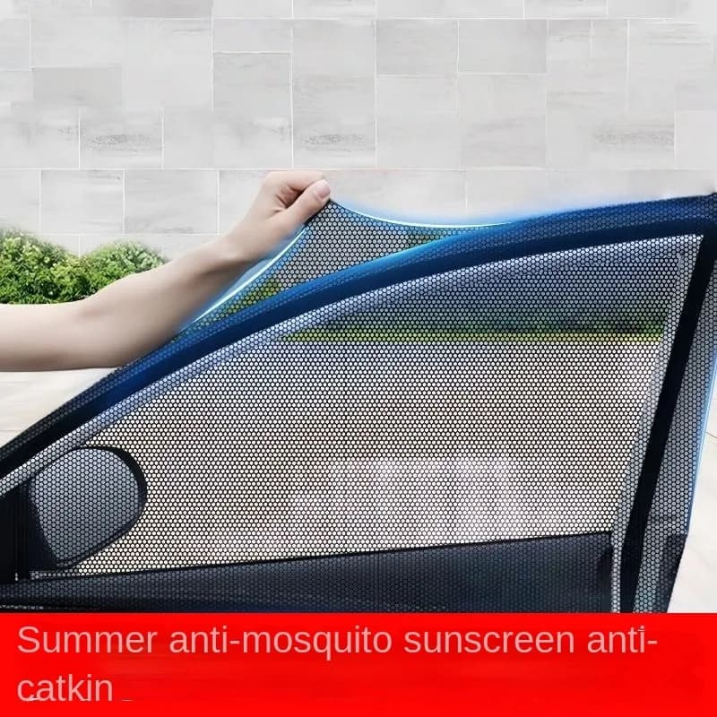 Zanzariera per auto da 2 pezzi, tenda per finestra, zanzariera per auto, parasole per interni auto, schermo per finestra, tenda parasole per la privacy