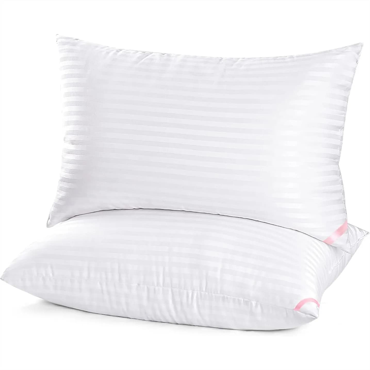 Bed Pillows for Sleeping 2 Pack Queen Size, Down Alternative Microfiber Pillows for Side and Back Sleepers, 20 x 30 Inches