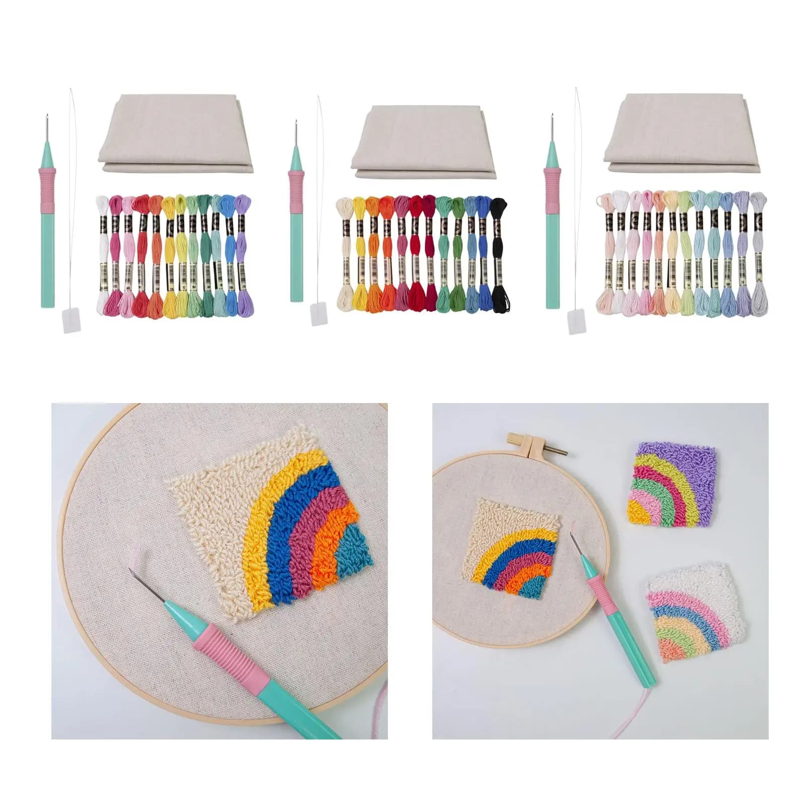 Embroidery Pen Punch Needle Kits Punch Needle Kits for DIY Crafting Works