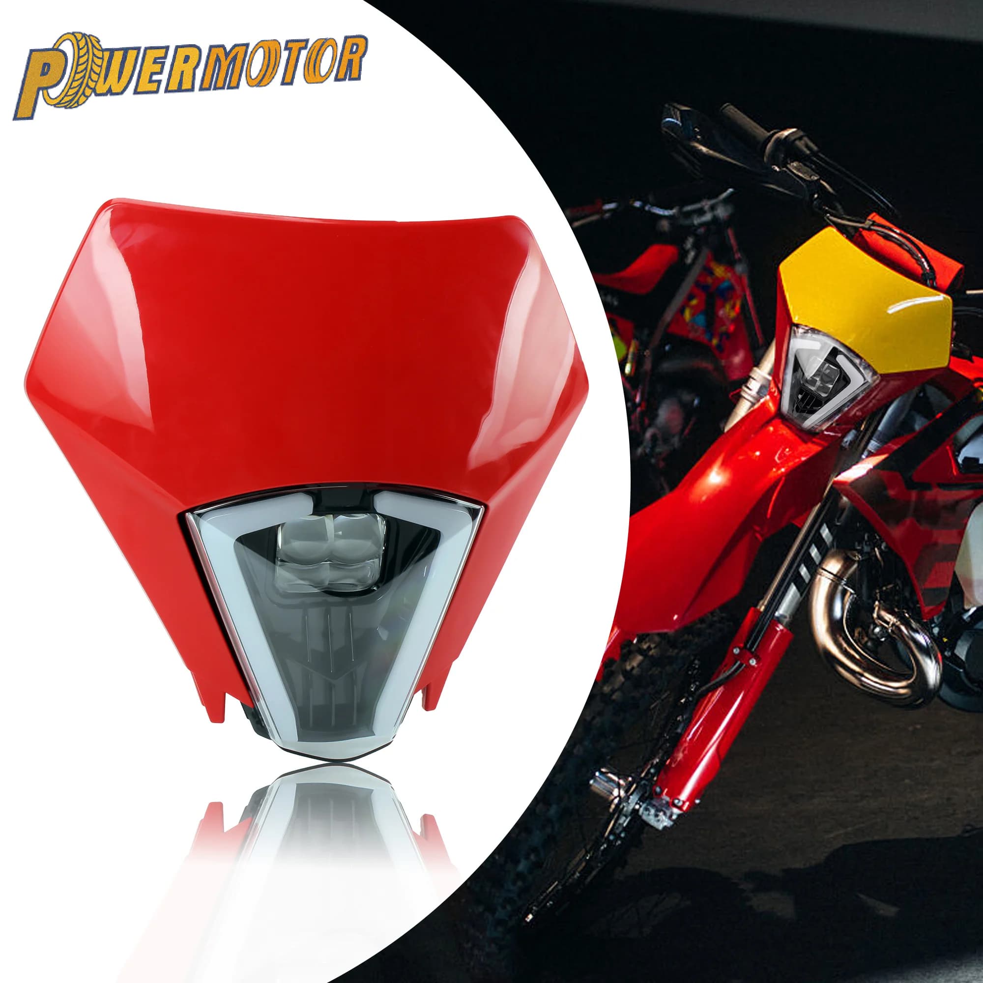 NEW Moto LED Headlight HD Headlight For GASGAS EX EC 300 350F 400F 450 F 500F SM 700 2024 2025 Motocross Accessories