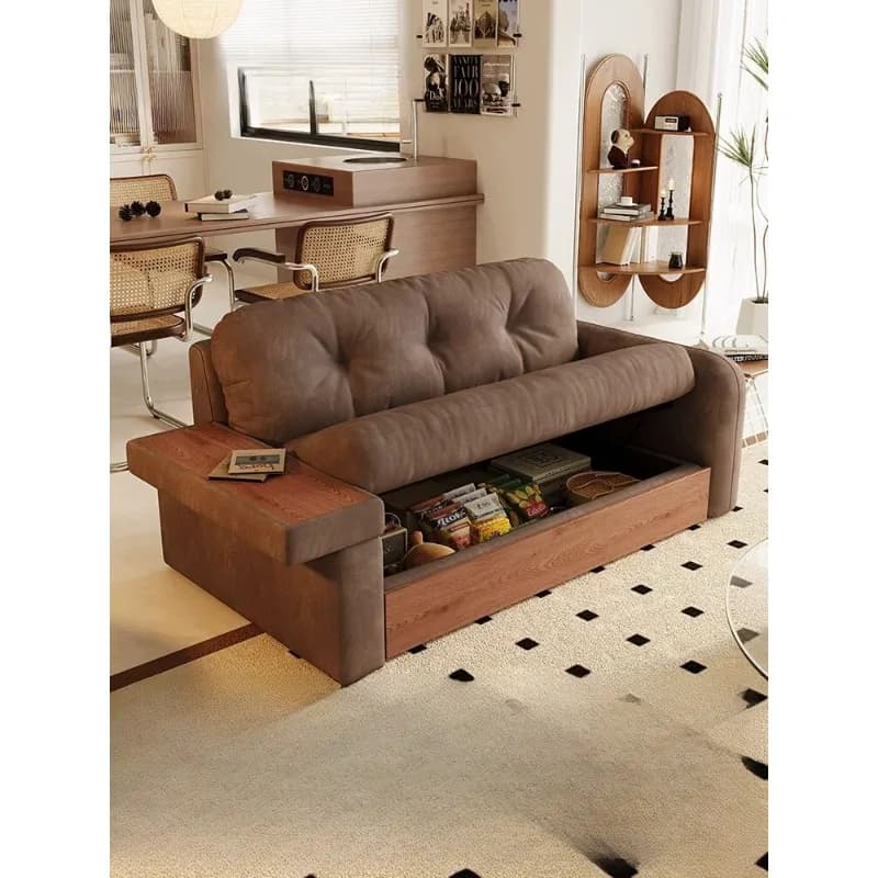 Living room dual-purpose storage belt storage anti-cat scratch inline fabric sofa