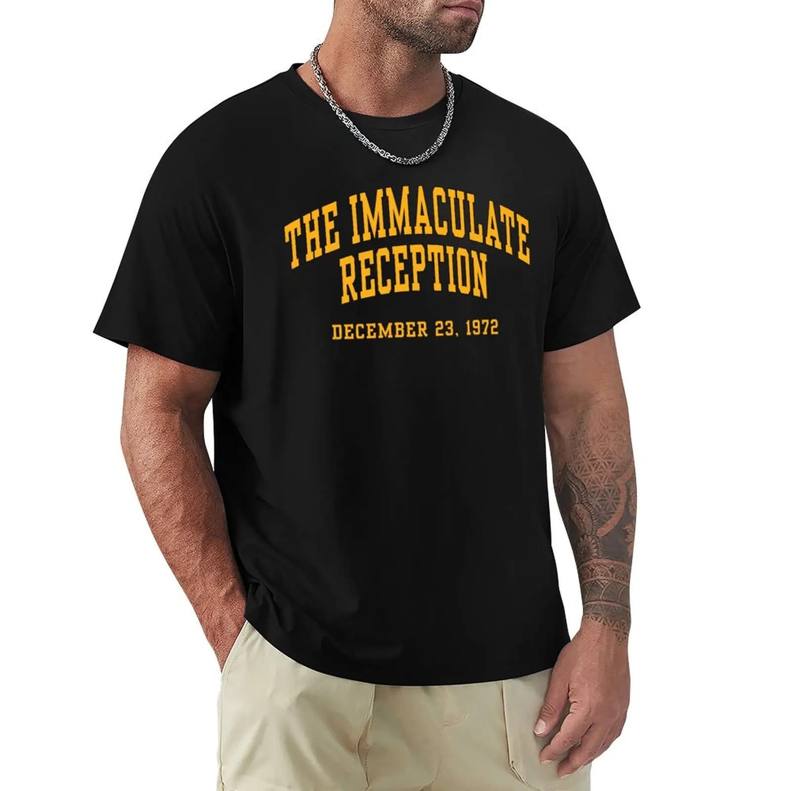 T-shirt The Immaculate Reception, maglietta sportiva che assorbe il sudore