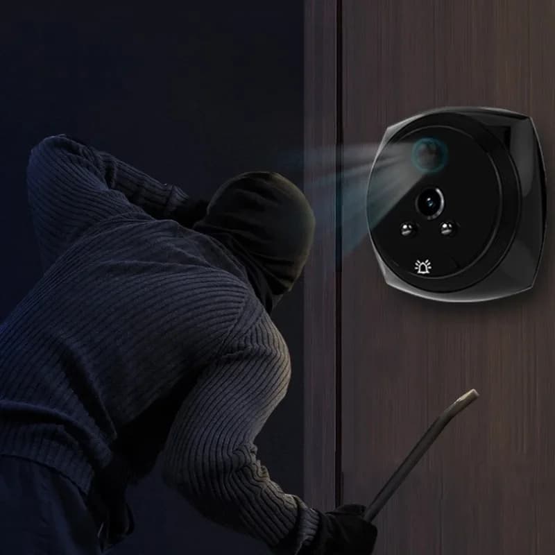 Videocamera per visualizzatore porta video con foto digitale intelligente HD Campanello di sicurezza domestica con rilevamento del movimento grandangolare da 3,97 pollici