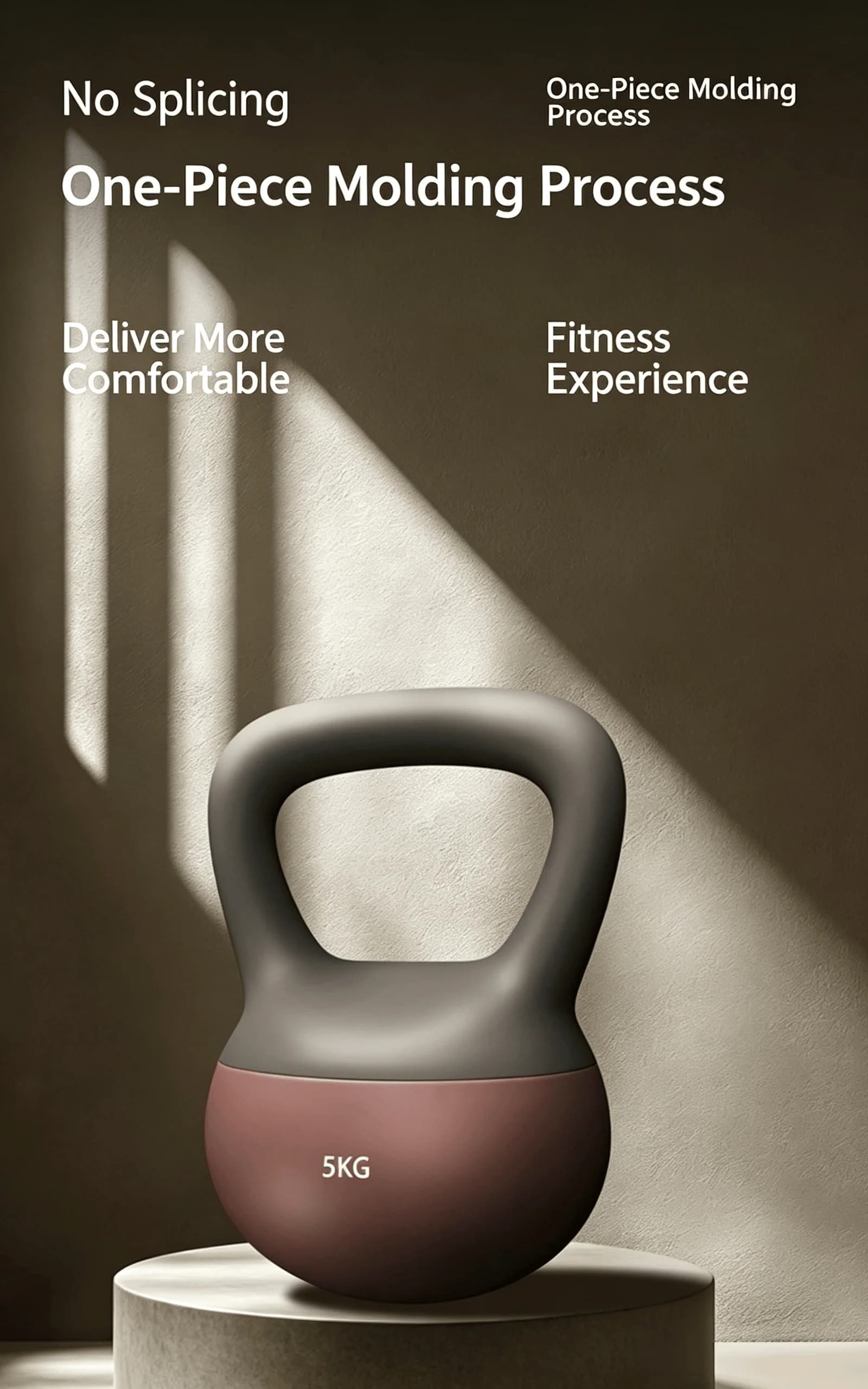 1 pcs PVC Shell Soft Kettlebell Home Exercise Dumbbell