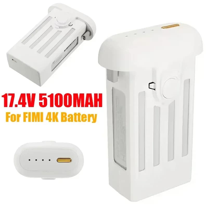 100% originale 1-2 pezzi per Xiao-mi Mi 4K Drone batteria intelligente 5100mAh per fimi 1080P RC con pulsante oro bianco grigio aleaivy