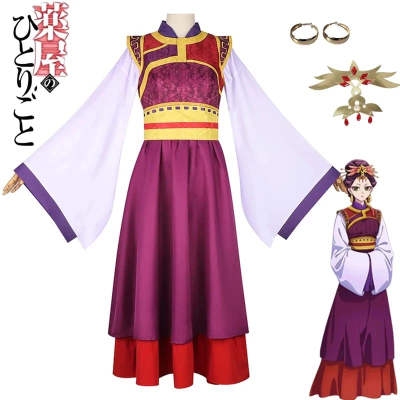 Anime The Apothecary Diaries Loulan Cosplay Costume Chinese Dress Hanfu Outfit Halloween Costumes for s,3'f.5;j.8