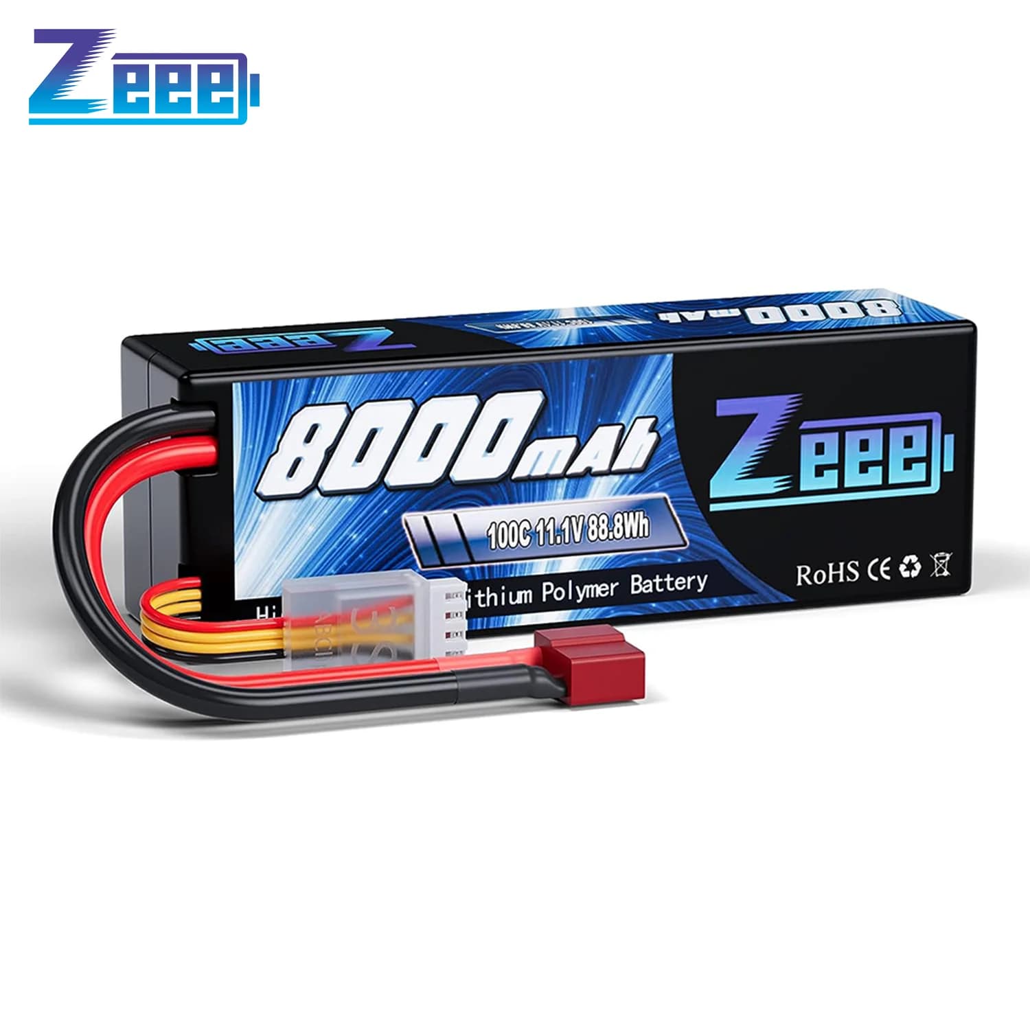 Zeee Lipo 3S 8000mAh Battery 11.1V 100C with Deans Plug for RC Car Lipo Battery Truck RC FPV Drone Air Barca Buggy Parts