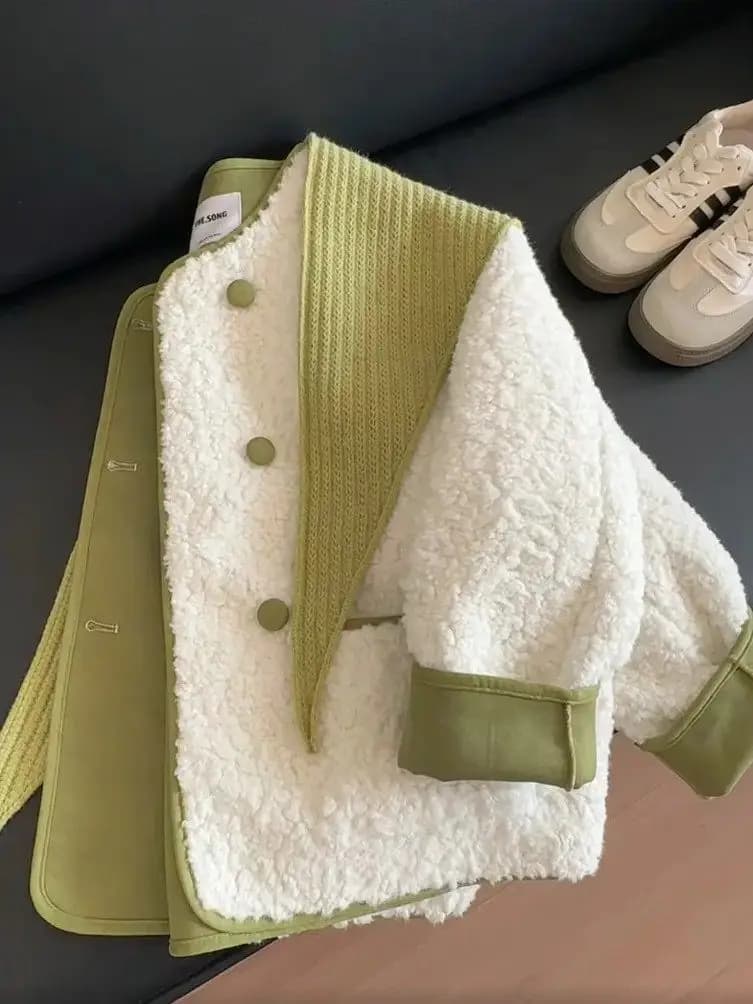 Elegante Giacca Invernale da Donna Imbottita e Larga, Design Unico e Accattivante, Abbigliamento in Cotone alla Moda in Stile Coreano