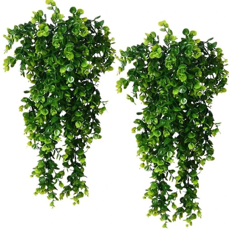 Artificial Plants Pendents Long 2026, Green Faces for Exterior UV Rare Resistant, Plastic Plants for Fai-da-te Home Decorations and Weddings