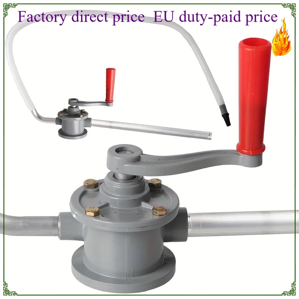 Estrattore manuale per pompa olio per ingranaggi, sifone di trasferimento in alluminio con tubo flessibile per pompa per vuoto manuale universale per fluidi auto