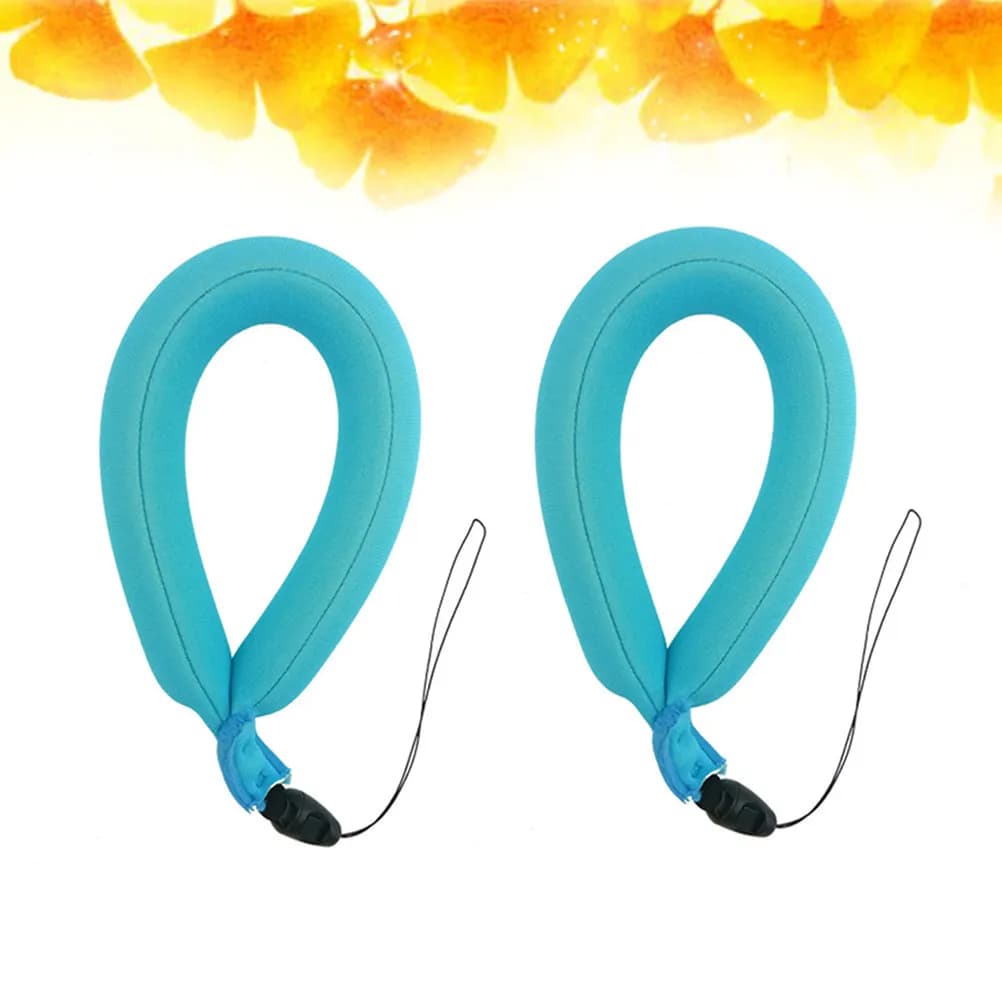 2 Pezzi Cinturino Galleggiante Impermeabile per Fotocamera, Cinturino da Polso Rivestito in Neoprene, Cinturino Galleggiante Colorato per Nuoto, Snorkeling, Immersioni
