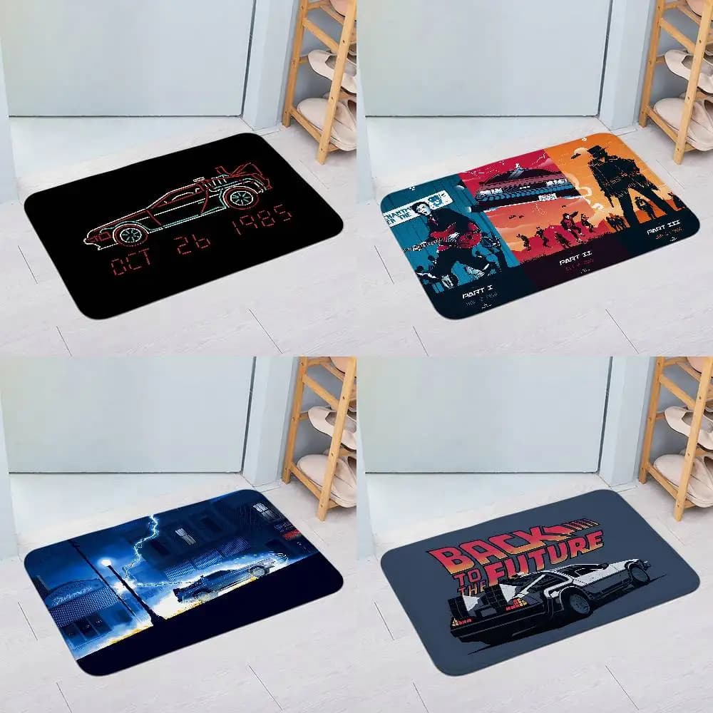Tappetini Cool di Back to the Future, Tappeto per Lavanderia, Moquette per Soggiorno, Area Relax, Tappetino Antiscivolo, Zerbino d'Ingresso