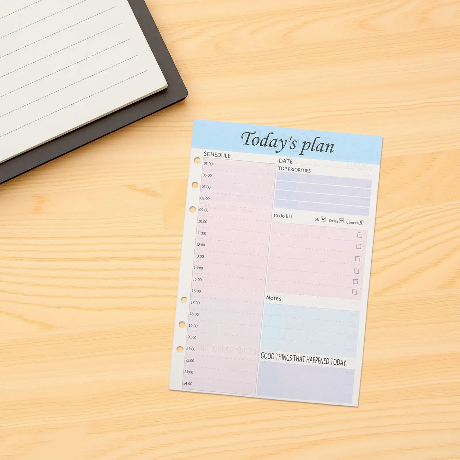 Agenda Giornaliera A5 2026 con Calendario Mensile e Tracker Obiettivi, Carta Premium Liscia, Planner Portatile per il Lavoro