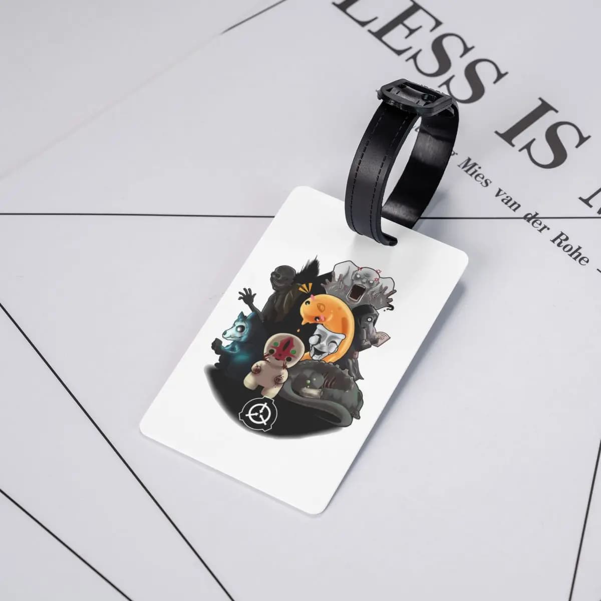 Etichette per Bagagli SCP 999, Accessori per Valigie, Targhette per Bagagli da Viaggio, Porta Etichette con Spazio per Nome e Indirizzo