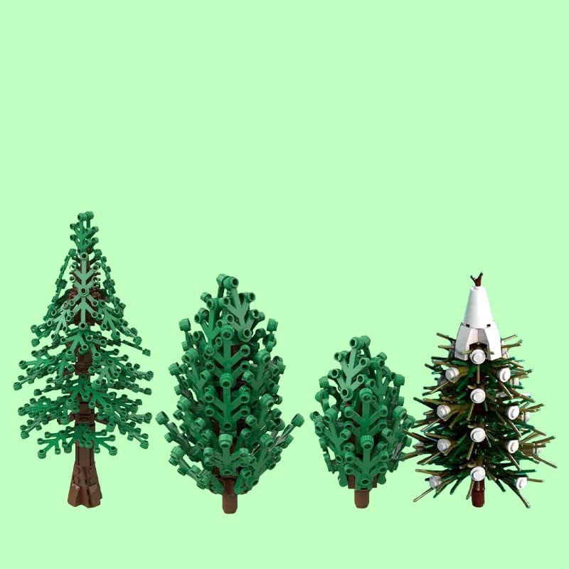 Set di blocchi di costruzione MOC Premium-assemblare il modello della serie Grove giocattolo 457 pezzi, regalo di festa creativo per aspiranti costruttori