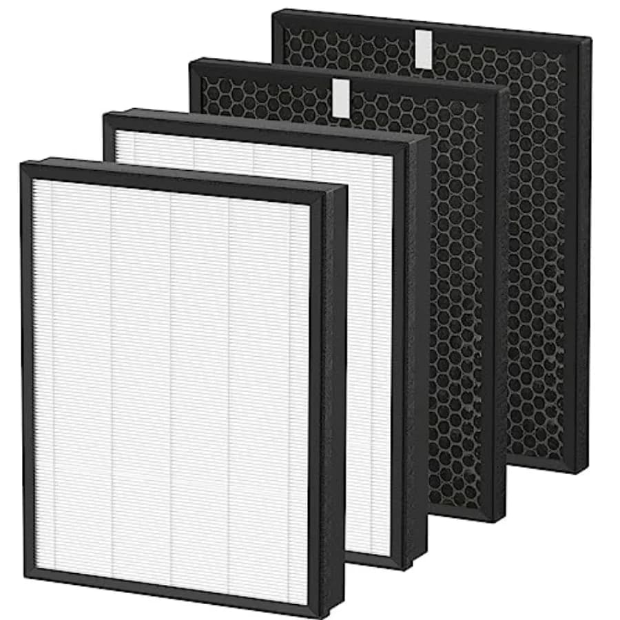 Set di Filtri HEPA Sostitutivi AP-B102 Compatibili con Purificatore d'Aria Alexapure Breeze AP-B102 e 3049, Filtro Aria 3-IN-1