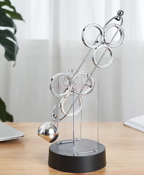 Ornamenti rotanti per il movimento perpetuo Newton Pendulum Ball Balance decompressione fisica giocattoli per bambini ornamenti per l'home Office