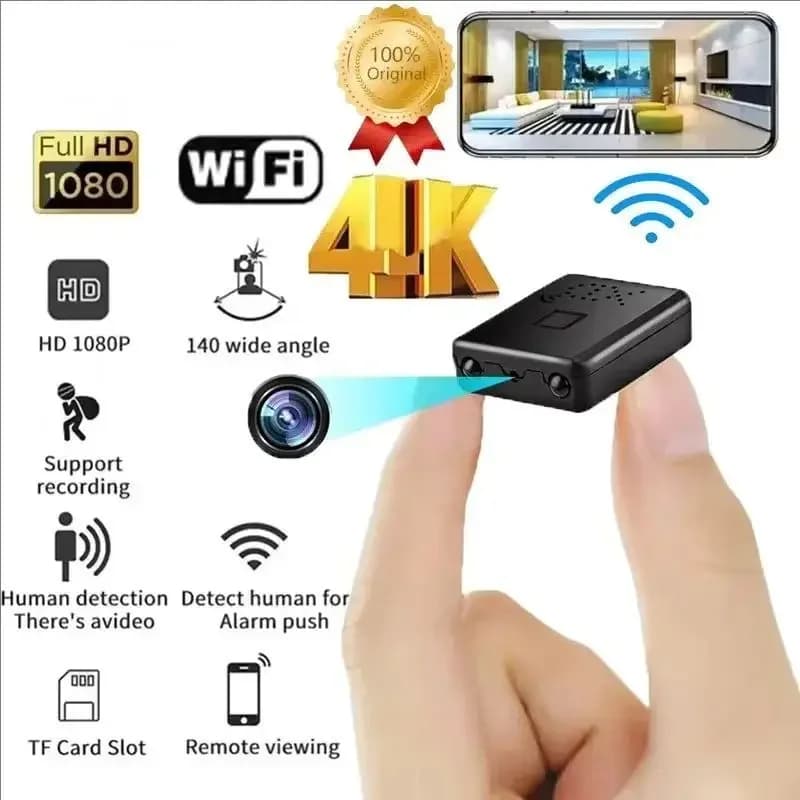 XD Mini Camera Full HD 4K WiFi Night Vision Remote Security Monitoring Home Protection Waterproof Video Recorder+16GB.