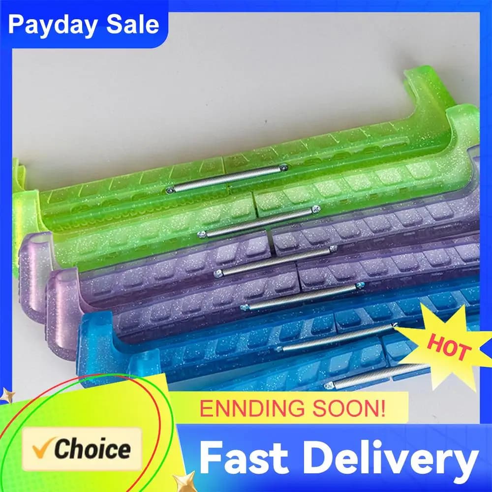 Coprilama per Pattini da Ghiaccio Regolabile, Protezione per Lame di Pattini da Ghiaccio e Pattini Artistici in PVC Resistente