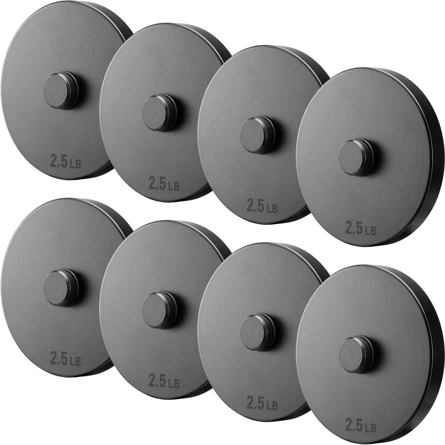 Piastre per manubri in acciaio regolabili migliorate, diametro 4,7 pollici, spessore 0,6 pollici, compatibili con i set versione 1.0 (8x2,5 libbre)