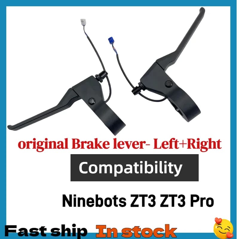 Original Brake Handle for Ninebots ZT3 Pro Electric Scooter Left & Right Brake Lever Replacement Parts