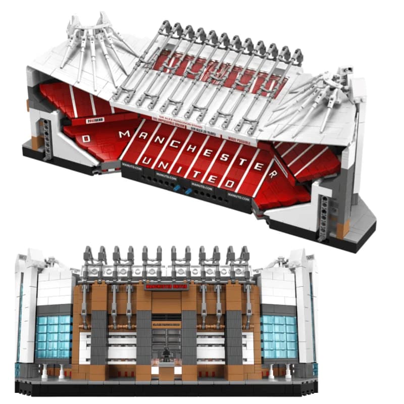 2026 Classic Regression Landmark Architecture Series Building Blocks Old Traford - Mancheste United 3898 Pcs Suitable for Gifts