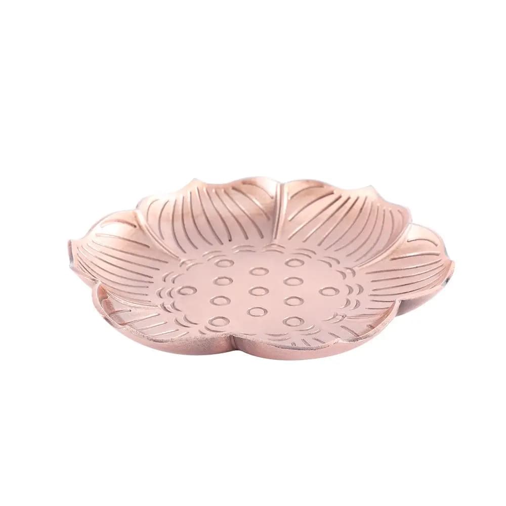 Craft Zinc Alloy Plate Ash Catcher Buddhism Cone Buddhist Supplies Stick Holder Incense Censers Home Office Decoration