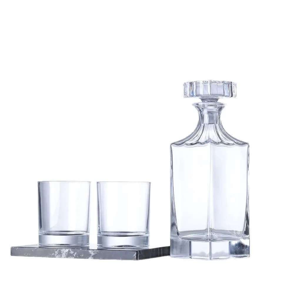 Moderna bottiglia in vetro cristallo di lusso leggero, decanter creativo per vino rosso, bottiglia per whisky, bottiglia per vino straniero