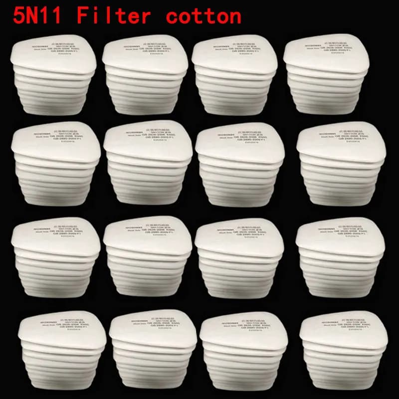 5N11 Anti Dust Cotton Filter Paper Filters for 6001/6200/7502/6800 Series Chemical Spray Paint Breathing Gas mask Accessories