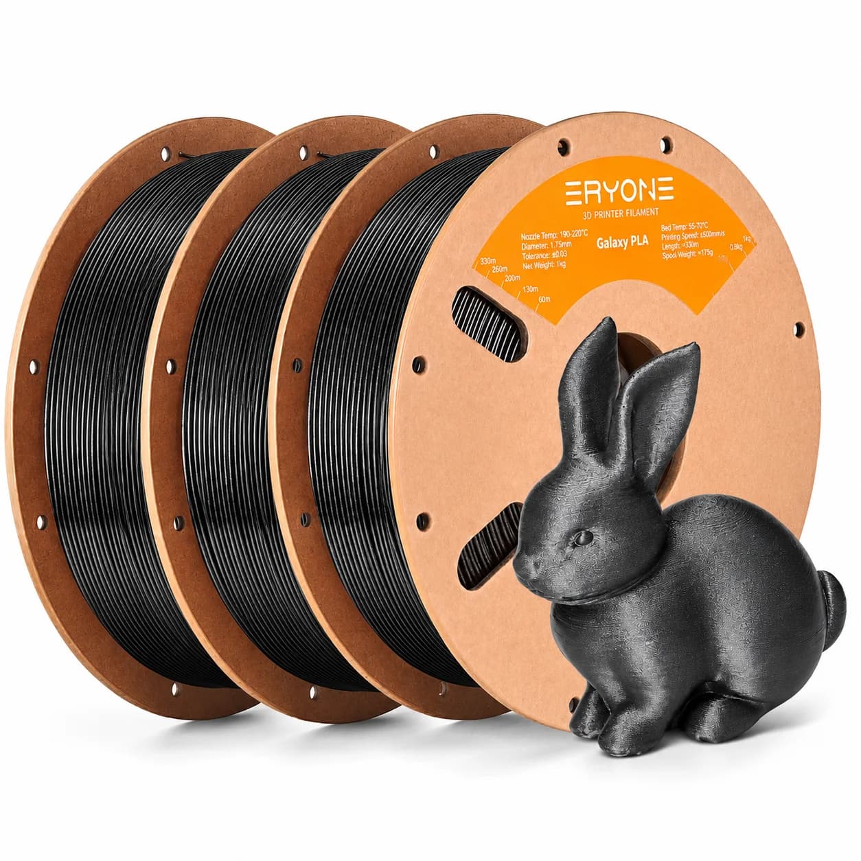 Stampa 3D del filamento PLA Galaxy Eryone da 3 kg, multicolore disponibile, filamento pla galassia da 3 kg, scintillante, 1 kg/bobina