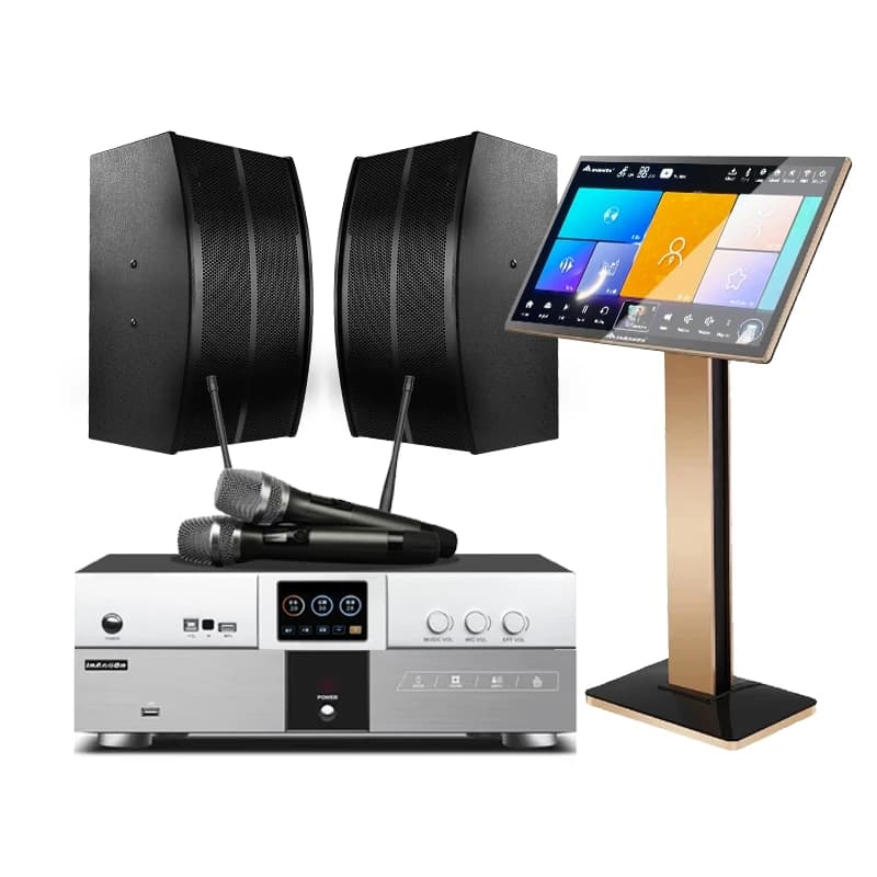 21.5 4T V5 MAX Full Set Karaoke System Machine 22-Inch Touch Screen Portable Wireless Microphone 2T Storage Smart Home
