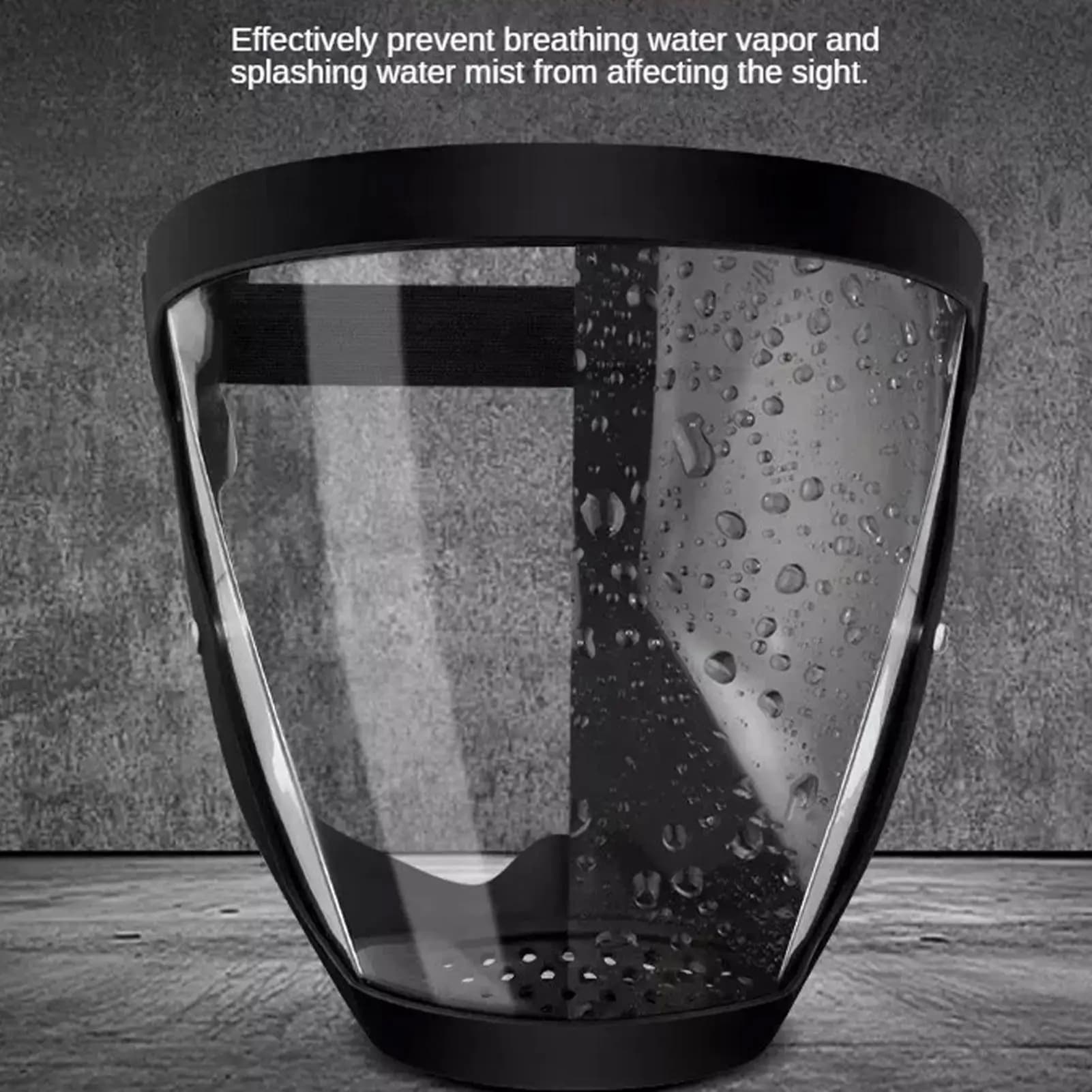 Anti-fog Full Face Protection Mask With Filter Anti Splash Anti Droplet Mask Head Wear Glasses Space Spherical Goggles