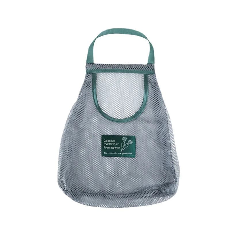 1/2/3 pezzi riutilizzabile borsa da cucina in rete portaoggetti sospesa per frutta borsa da parete multifunzionale traspirante aglio cipolla