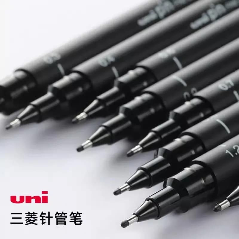 3/6/12pcs Uni Ago Penna Gel Pigmento Liner Pen Set Dipinto A Mano Gancio Linea Marker Stylo Disegno Fineliner Manga Schizzo Penna Art