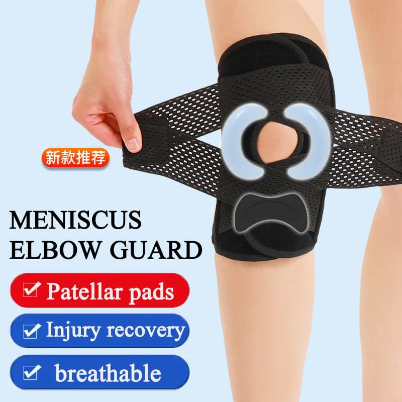 Ginocchiere, summer sports breathable basketball, knee pads, sports protective equipment with rotulean menicus, knee pads with jump rope
