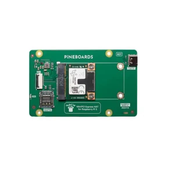 Pacchetto cappello miniPCIe Coral Edge TPU per Raspberry Pi 5 arduino