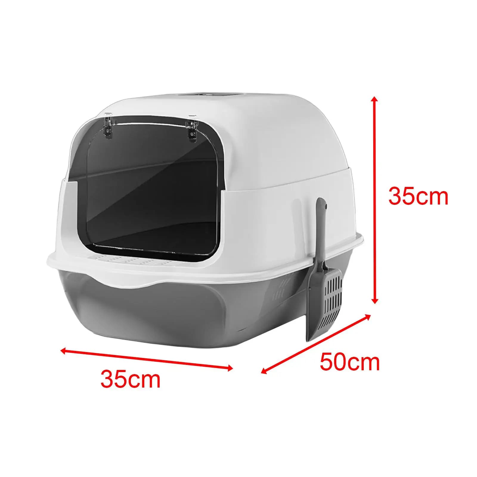 Indoor Cat Litter Box Large Fully Enclosed Tray with Lid Toilet for Cats Furniture for Home Training